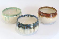 Three Porcelain Tea Bowls